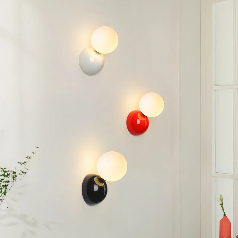 Cream Style Bedroom Bedside Small Wall Lamp