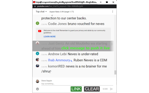 Chat Overlay for Youtube, Twitch & more