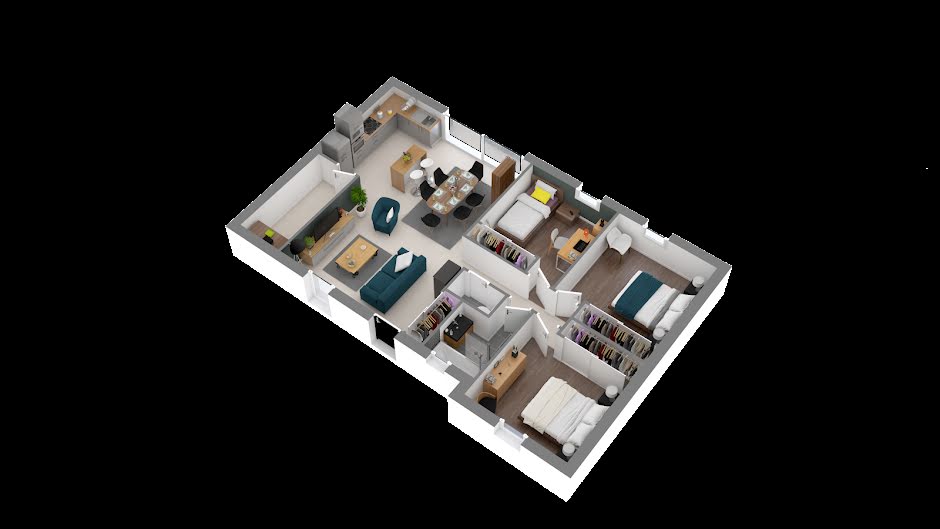 Vente maison neuve 4 pièces 82 m² à Dax (40100), 212 866 €