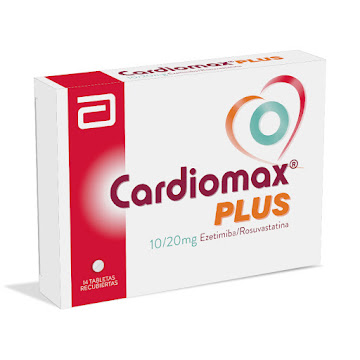 Cardiomax Plus Ezetimiba + Rosuvastatina 10/20mg Abbott Caja x 14 Tabletas  