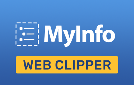 MyInfo Web Clipper small promo image