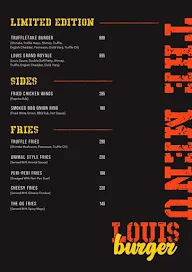 Louis Burger menu 2