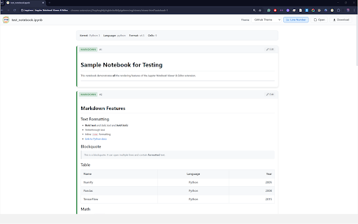 JupyLens - Jupyter Notebook Viewer & Editor screenshot 2