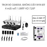 Bộ Kit Camera Wifi Nvr 4 Kênh 1.0Mp Và Ổ Cứng 1Tb