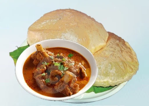 Phulka With Mutton Curry