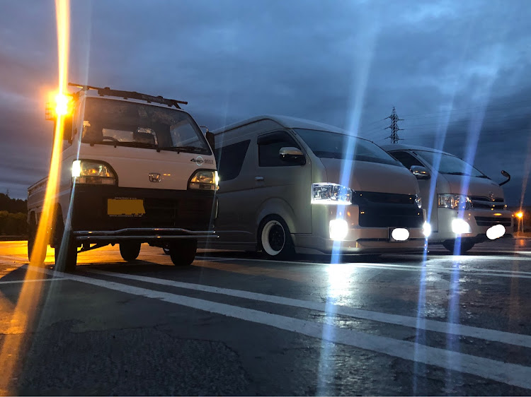 ハイエースバンのSBMファイナルの旅・治一郎本店・さわやかハンバーグ・吉備プチオフ・宮島プチオフに関するカスタム事例の投稿画像10枚目