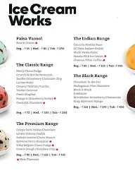 Ice Cream Works menu 1