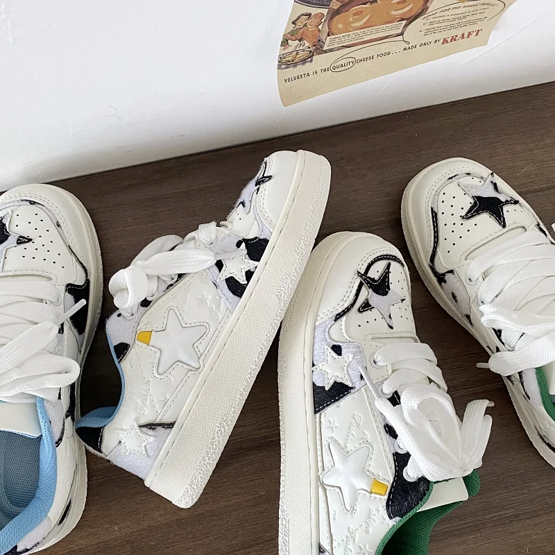 Cow Star Casual Platform Sportschoenen voor Koppels, Boardschoenen, Comfortabel en Stijlvol, Ideaal voor Dagelijks Gebruik