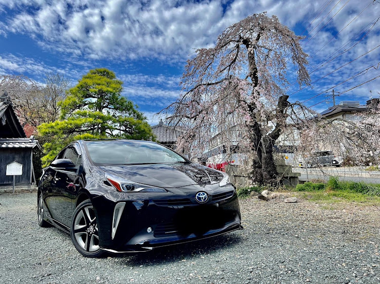 プリウスのiPhone13pro・純正style・桜とコラボ🌸・ピックアップされてみたいに関するカスタム事例の投稿画像1枚目