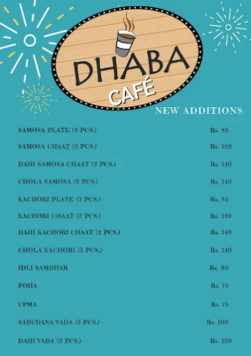 Dhaba Cafe menu 