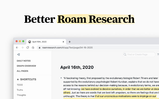 Better Roam Research