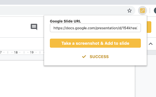 Screenshot to Google Slides