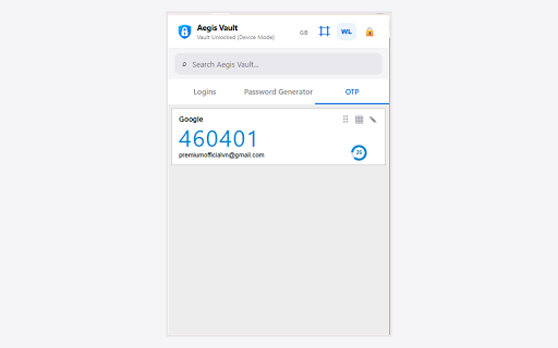 Aegis Vault screenshot 3