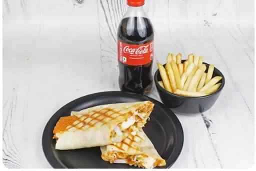 Paneer Roll With Fries And Coke [250 Ml]