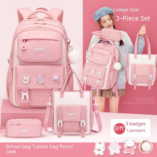 Title 1, Girls Waterproof Backpack Wear-resistant Large...