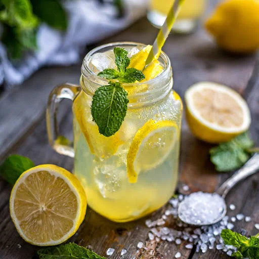 Fizzy Lemonade Mocktail [450 Ml, Mason Jar]