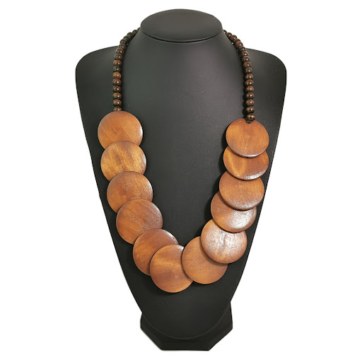 Title 5, Bohemian Womens Brown Beaded Pendant Necklace....