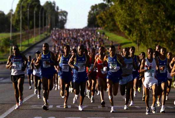 General view of the Old Mutual Soweto Marathon.