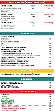 Jango's Pizza menu 2