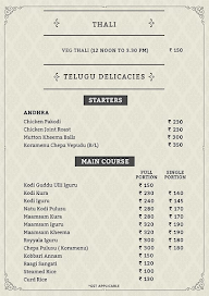 Tilaks Kitchen menu 1