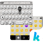 Cover Image of Download Black & Silver Kika Keyboard 40.0 APK