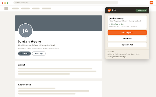 Act — LinkedIn Capture screenshot 1