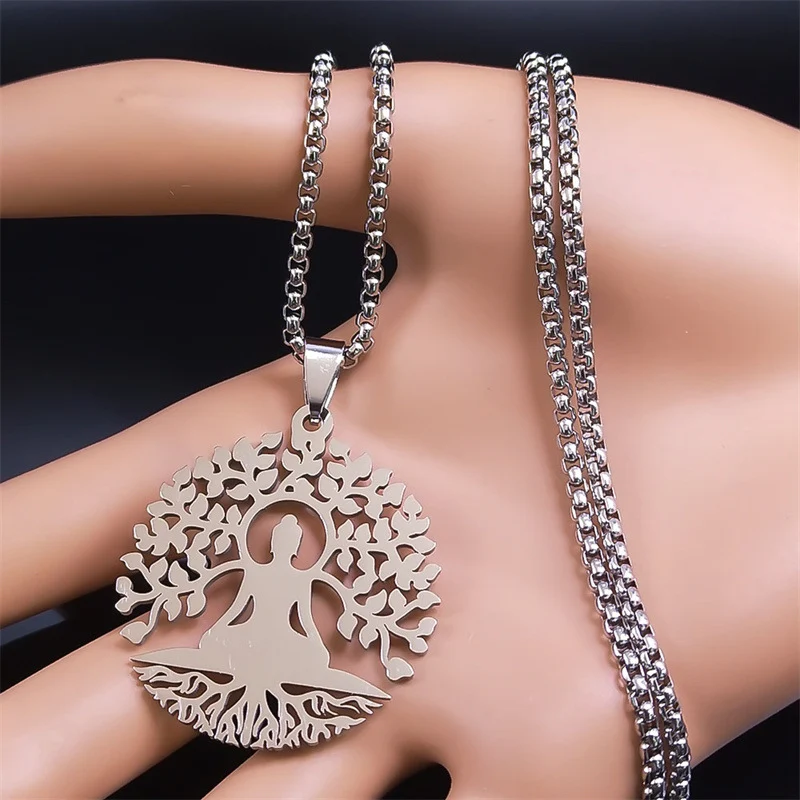 Nieuwe fashion Buddha Yoga hanger ketting voor meditatie en innerlijke rust. Combineert stijl met spirituele beoefening en welzijn.