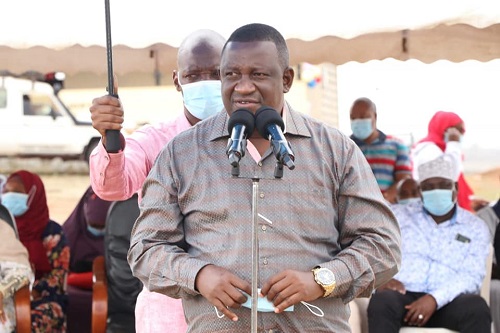 Governor Salim Mvurya in Matuga, Kwale county in 2021.