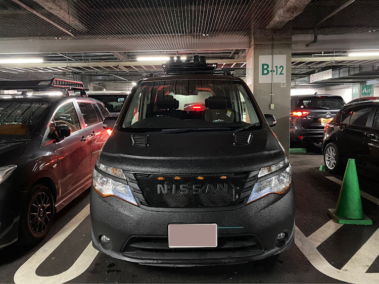 セレナのダミーダクト・チッピング塗装・雨☔・#洗車・洗車後の雨に関するカスタム事例の投稿画像2枚目