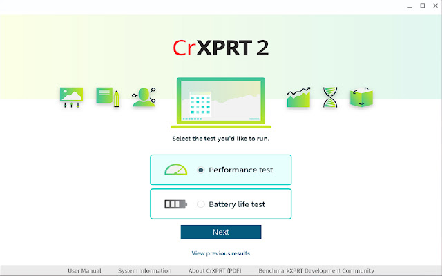 CrXPRT 2 chrome extension