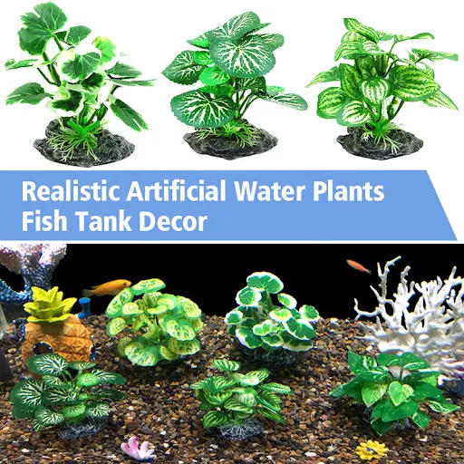 Artificial Water Weeds Fish Tank Reptile Terrarium Ornament Simulated Underwater Grass Plants Aquarium Landscape Decorat
