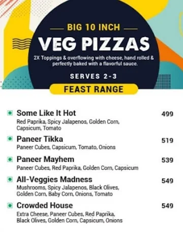 La Pizza Co. menu 