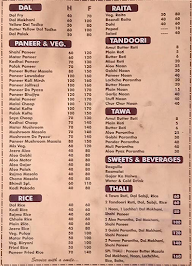 Bhupi's Cafe menu 2