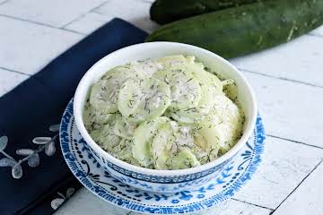 Sour Cream & Dill Cucumbers