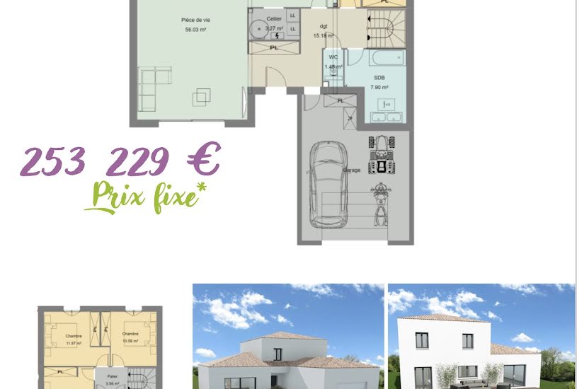  Vente Terrain à bâtir - 1 161m² à Mazeray (17400) 