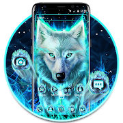 Icy Fire Wolf Theme  Icon