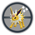 Jolteon wearing an explorer hat^