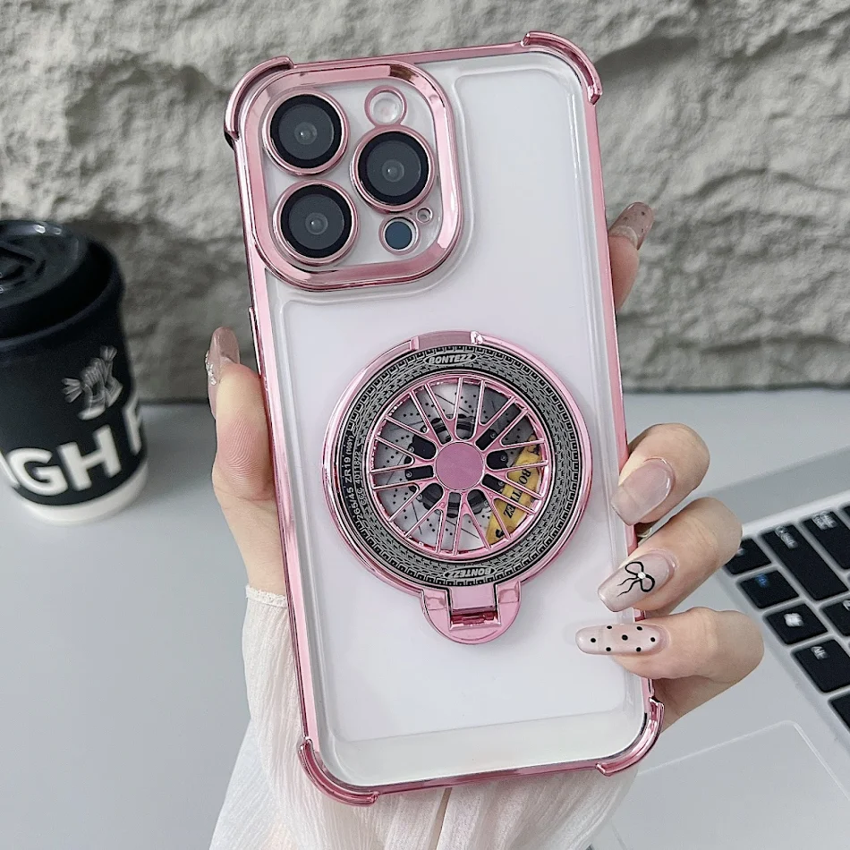 Rotating Gyro Bracket Phone Case Provides Rotational Flexibility and Enhanced Protection. Enjoy Hands-Free Use and Impro