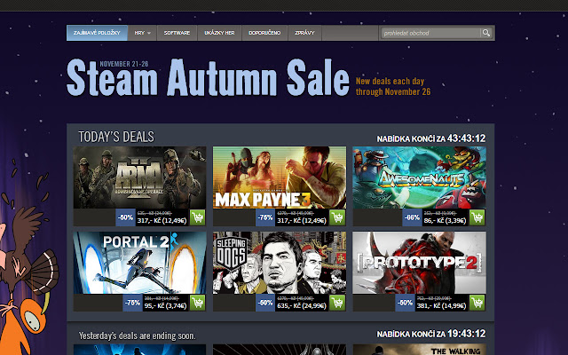 Steam CZK chrome extension