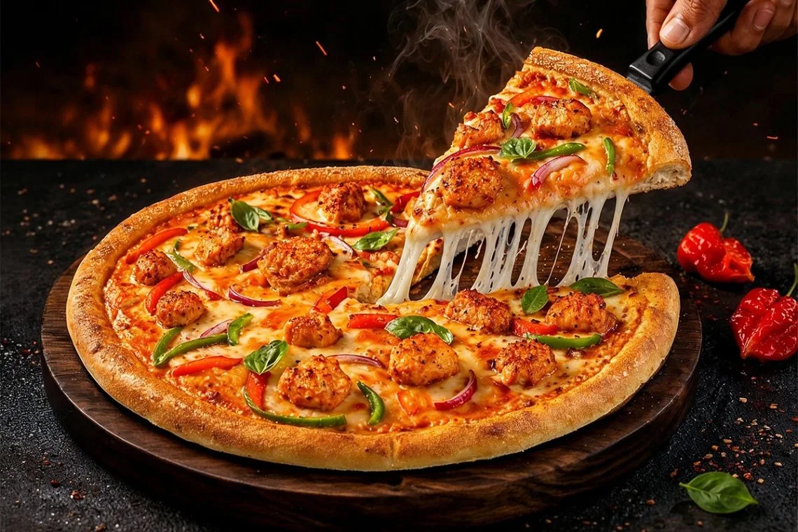 Spicy Chicken Tikka Pizza