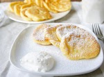 Syrniki (Farmers cheese pancakes) was pinched from <a href="http://yelenasweets.com/2013/11/20/syrniki-farmers-cheese-pancakes/" target="_blank">yelenasweets.com.</a>