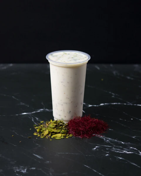 Lychee Pista Kesar Milkshake