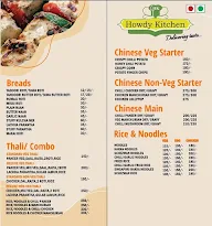 Howdy Kitchen menu 1