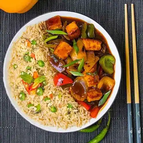 Veg Fried Rice + Veg Manchurian + Coke