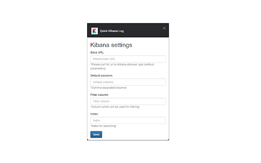 Quick Kibana Log