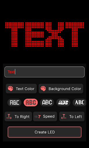 Screenshot Led Digital Scroller: LED Text
