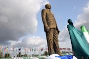 A bronze statue of President Jacob Zuma unveiled in Nigeria. Photo: Presidency