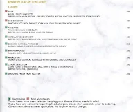 Aura - All Day Dining menu 1