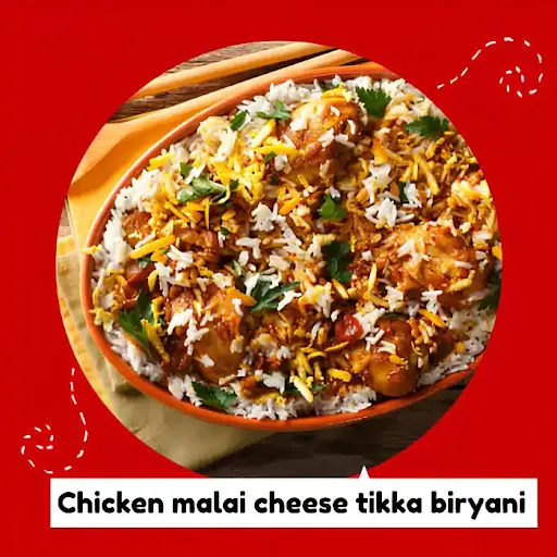 Chicken Malai Cheez Tikka Dum Biryani( 100% Delhi Taste)