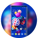 ダウンロード Theme for circle colorful blue model wall をインストールする 最新 APK ダウンローダ